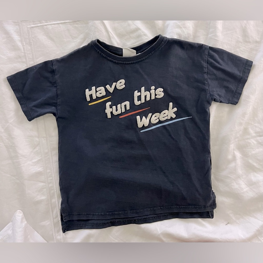 COPY - Zara Kids Tee shirt grey
